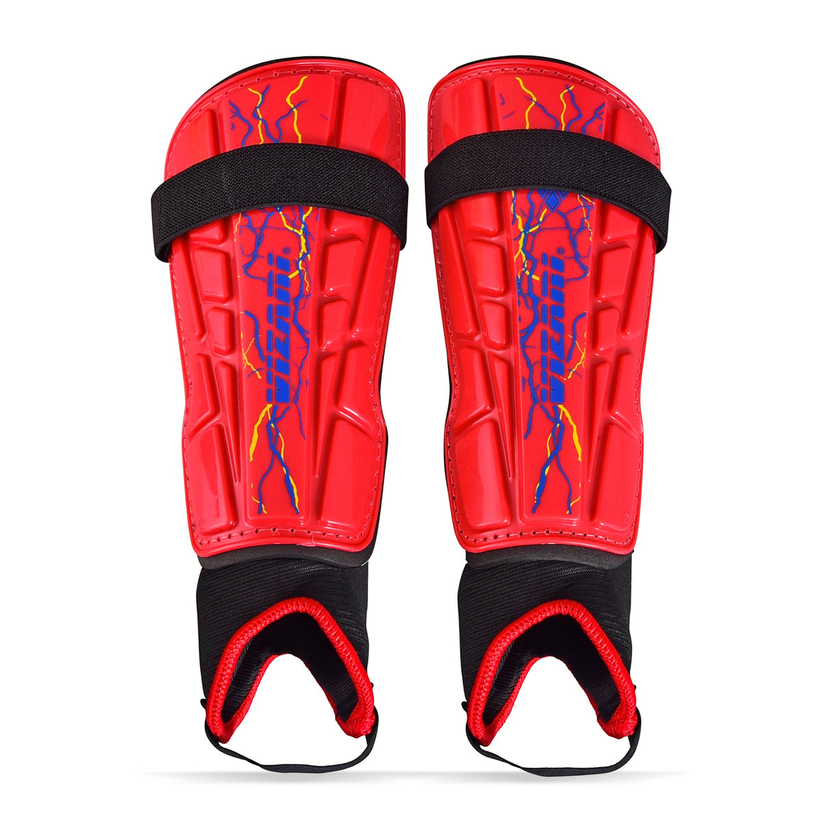 Vizari Zodiac Soccer Shin Guard with Detachable Ankle Protection – Red