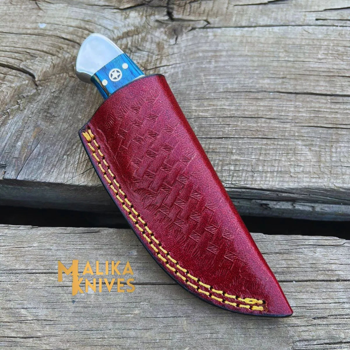 Premium EDC Flag Handle Skinner Knife - Compact, Durable & Razor-Sharp for Outdoor Enthusiasts-0025