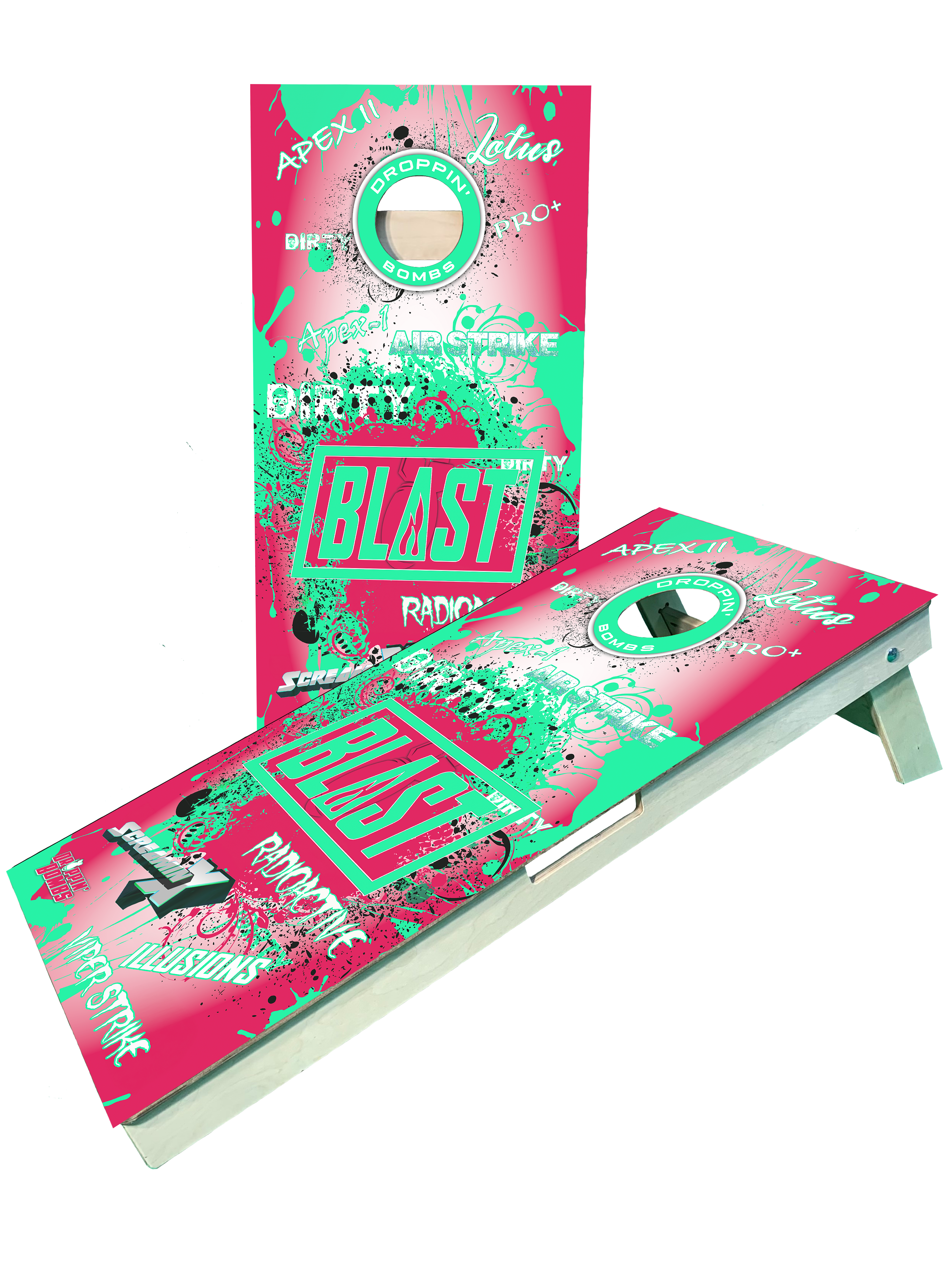 Blast Cornhole Splatt Style Boards - Pro Grade