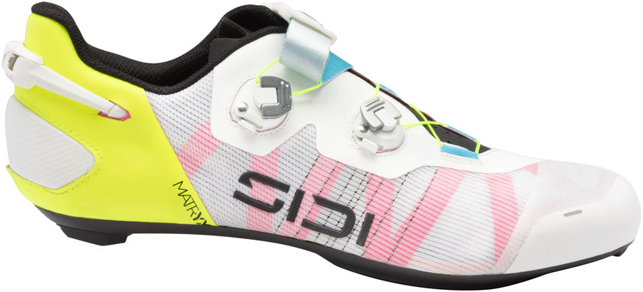SIDI Wire 3 Road Shoes - Mens White/Yellow Fluo 46.5