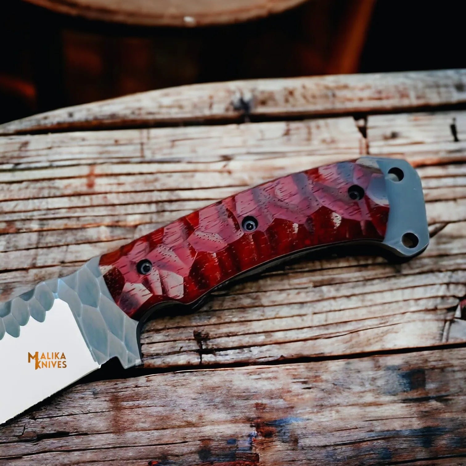 Handforged D2 Bowie Knife 8 Inch Blade G10 Handle
