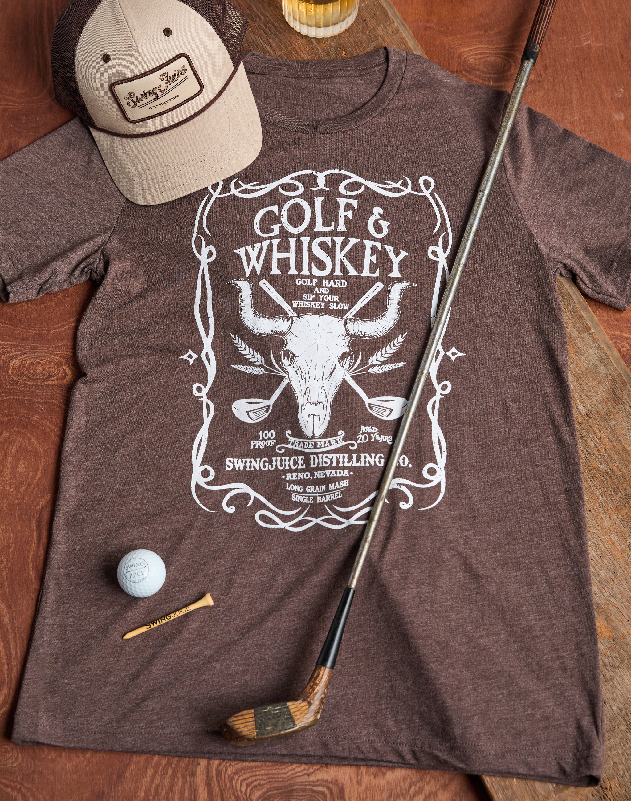 Golf & Whiskey Unisex T-Shirt