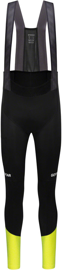 Gorewear Spinshift Thermo Bibs + - Black/Yellow Men's X-Large/2X-Large