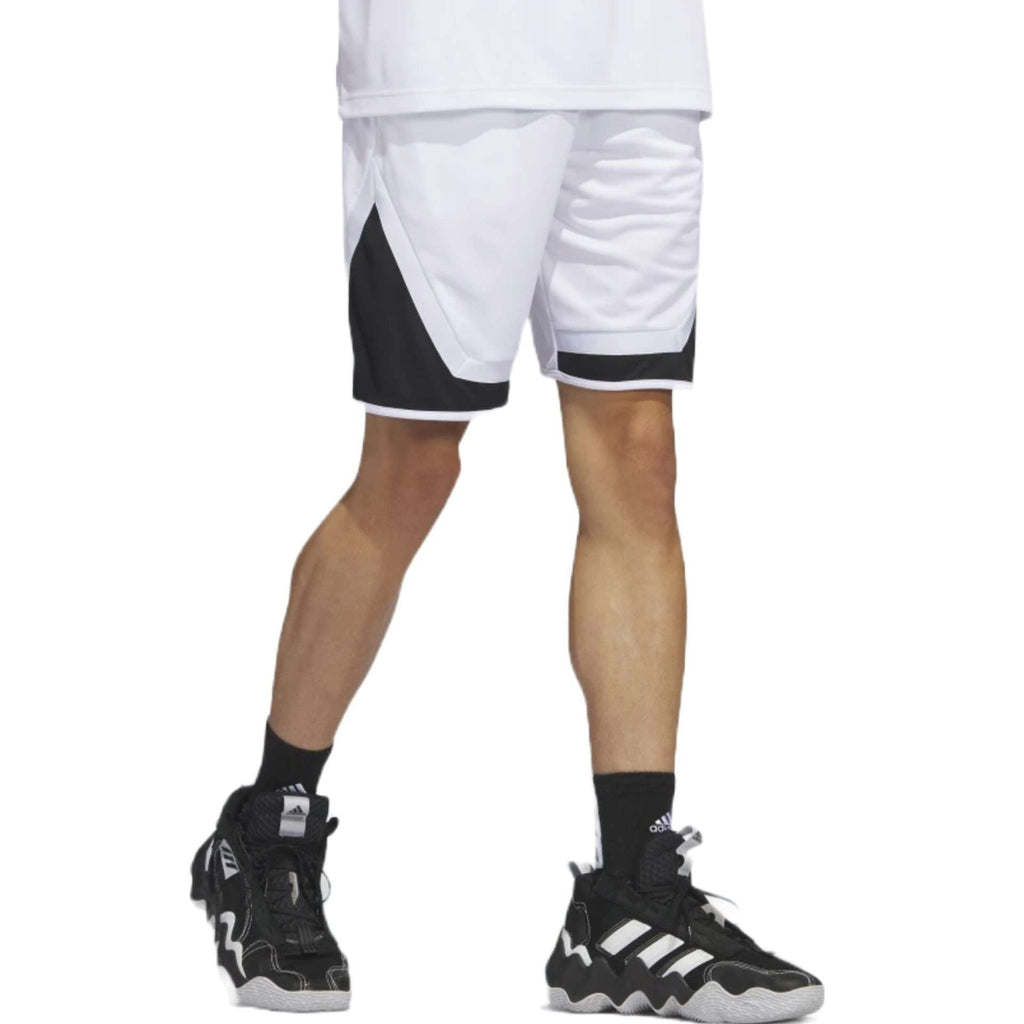 adidas Men's Pro Block Shorts - White / Black