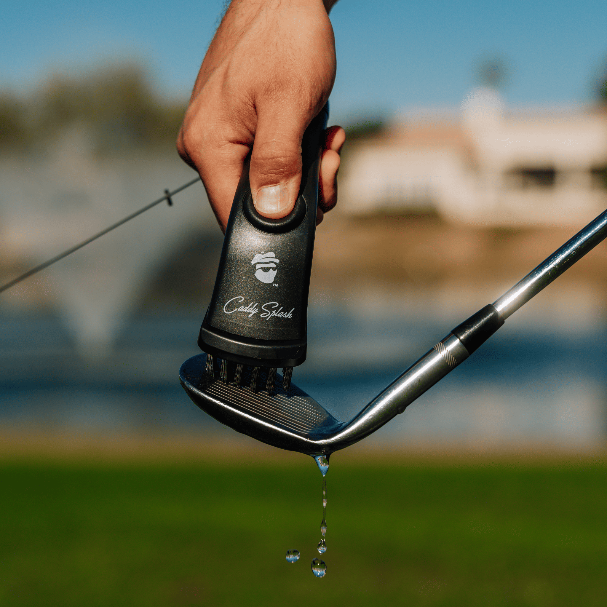 Golf Club Water Brush Pro Cleaner - Black
