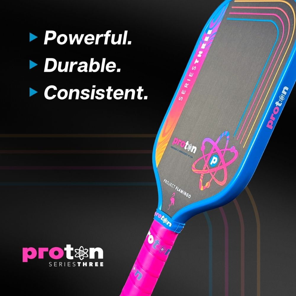 Proton Project Flamingo Blue/Pink Elongated 15MM Paddle & Cover
