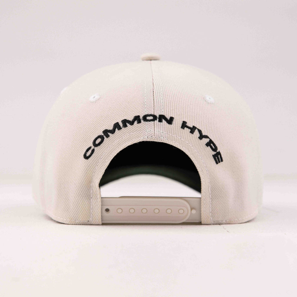 Common Hype Luxe Frame Snapback Hat Cream / Green