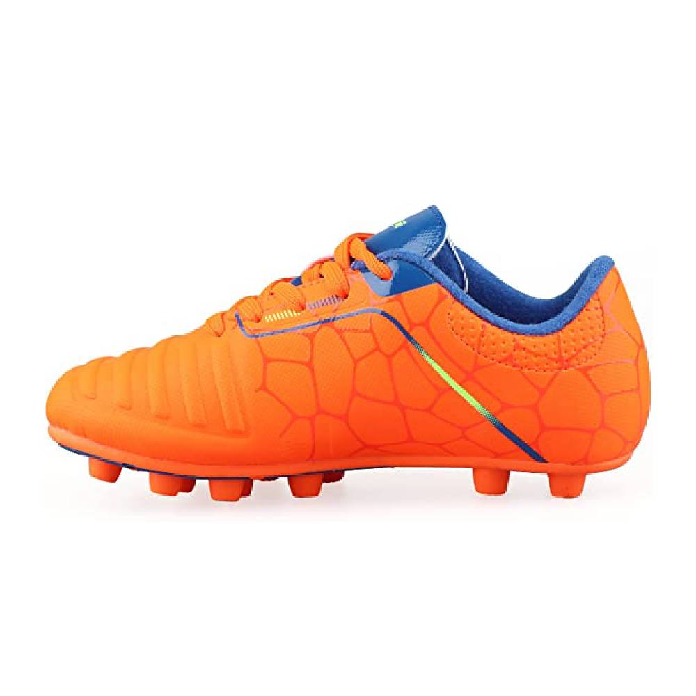 Catalina JR. Firm Soccer Shoes-Orange/Royal/Lime
