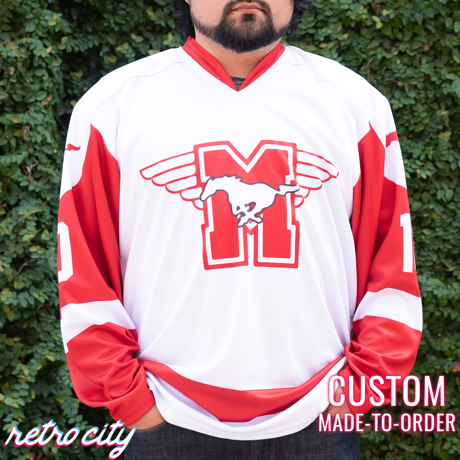 Dean Youngblood Hamilton Mustangs Custom Hockey Jersey