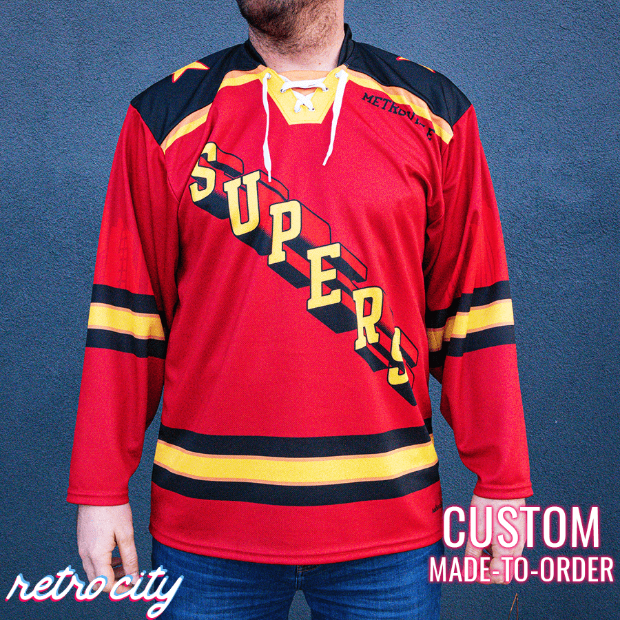 Metroville Supers Lace-Up Hockey Jersey