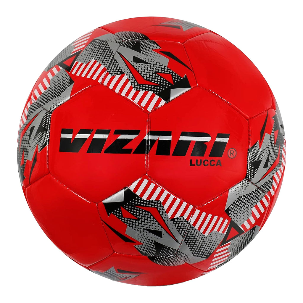 Lucca Soccer Ball-Red