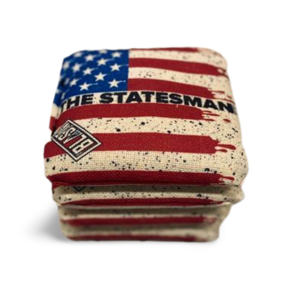 The Statesmen Pro Cornhole Bags (6/9).  Flat fill, smaller profile.