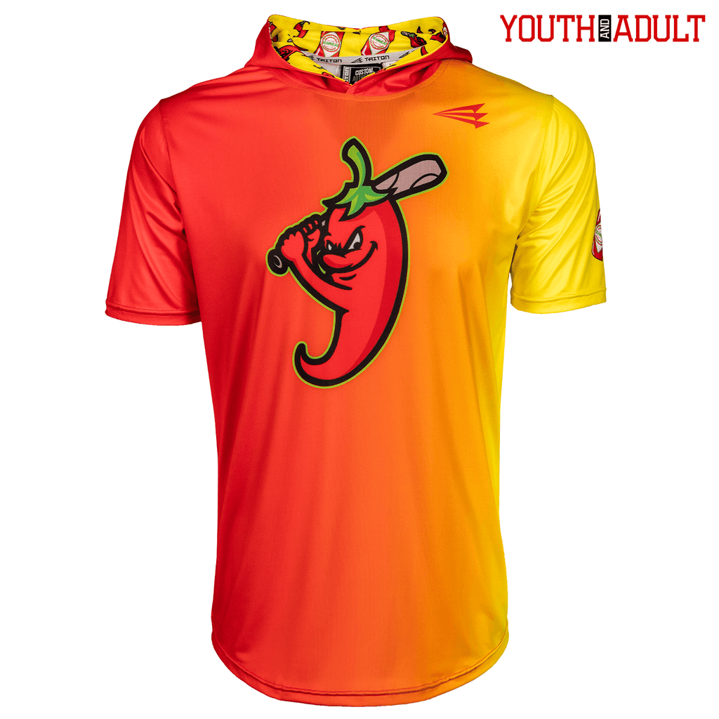 Ghost Peppers Baseball HyperMAX Short Sleeve Hoodie