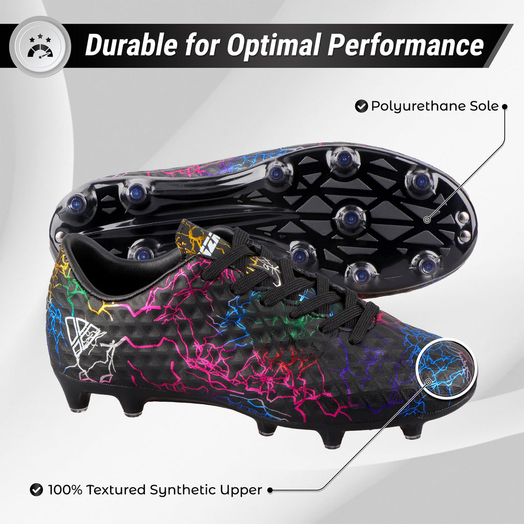 Zodiac JR. Firm Ground Soccer Shoes -Black