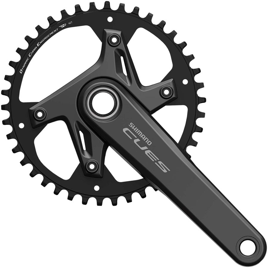 Shimano CUES FC-U6030-1 Crankset - 170mm 9/10/11-Speed 42t Asymmetric 110 BCD BLK