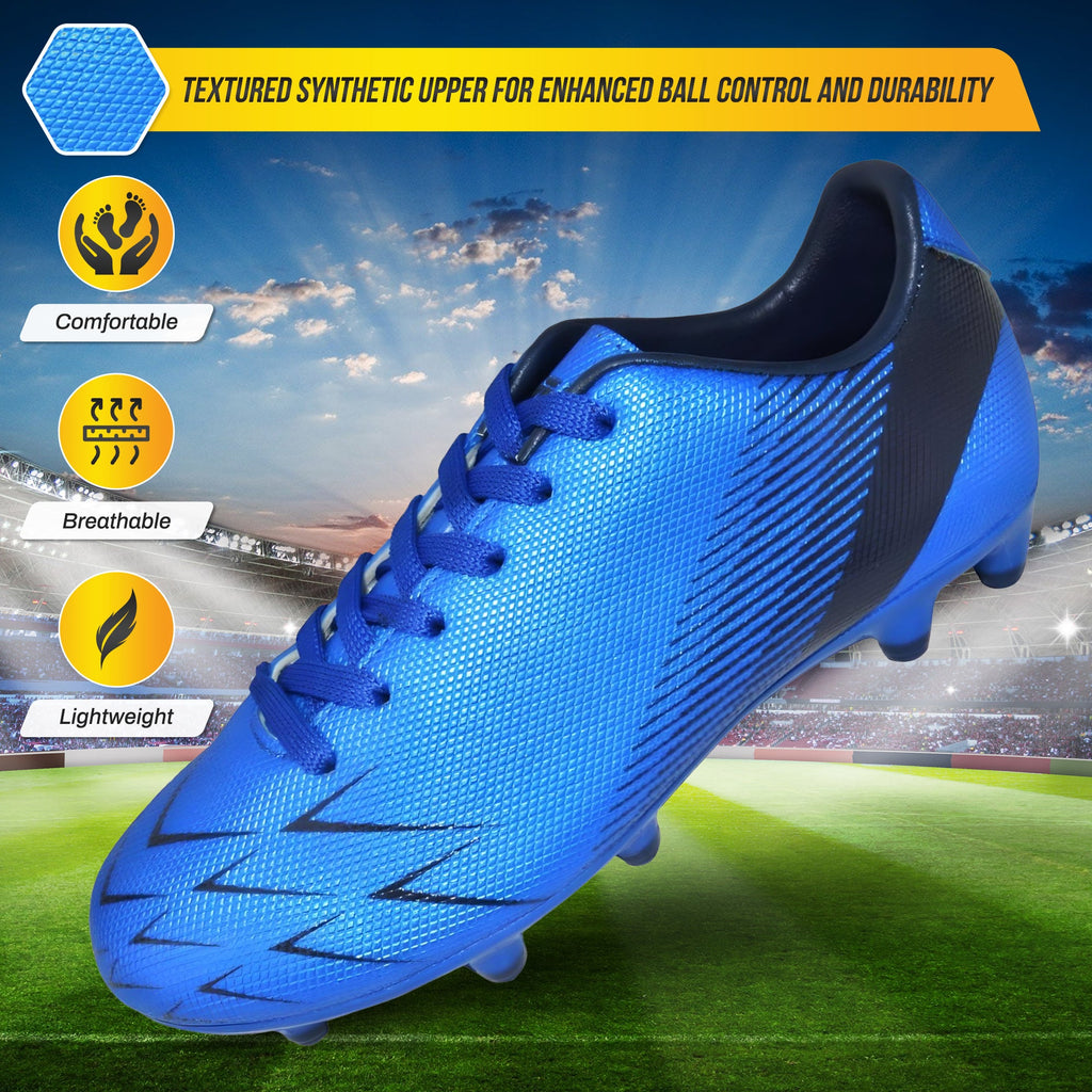 Ranger Firm Ground Soccer Shoes -Blue/Black