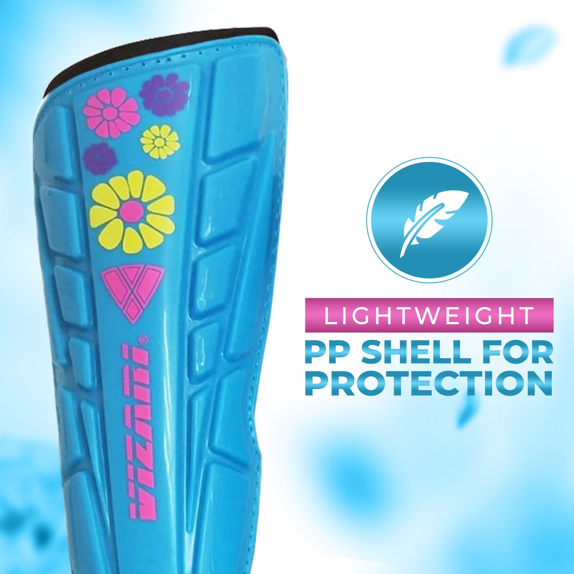 Blossom Soccer Shin Guard-Blue