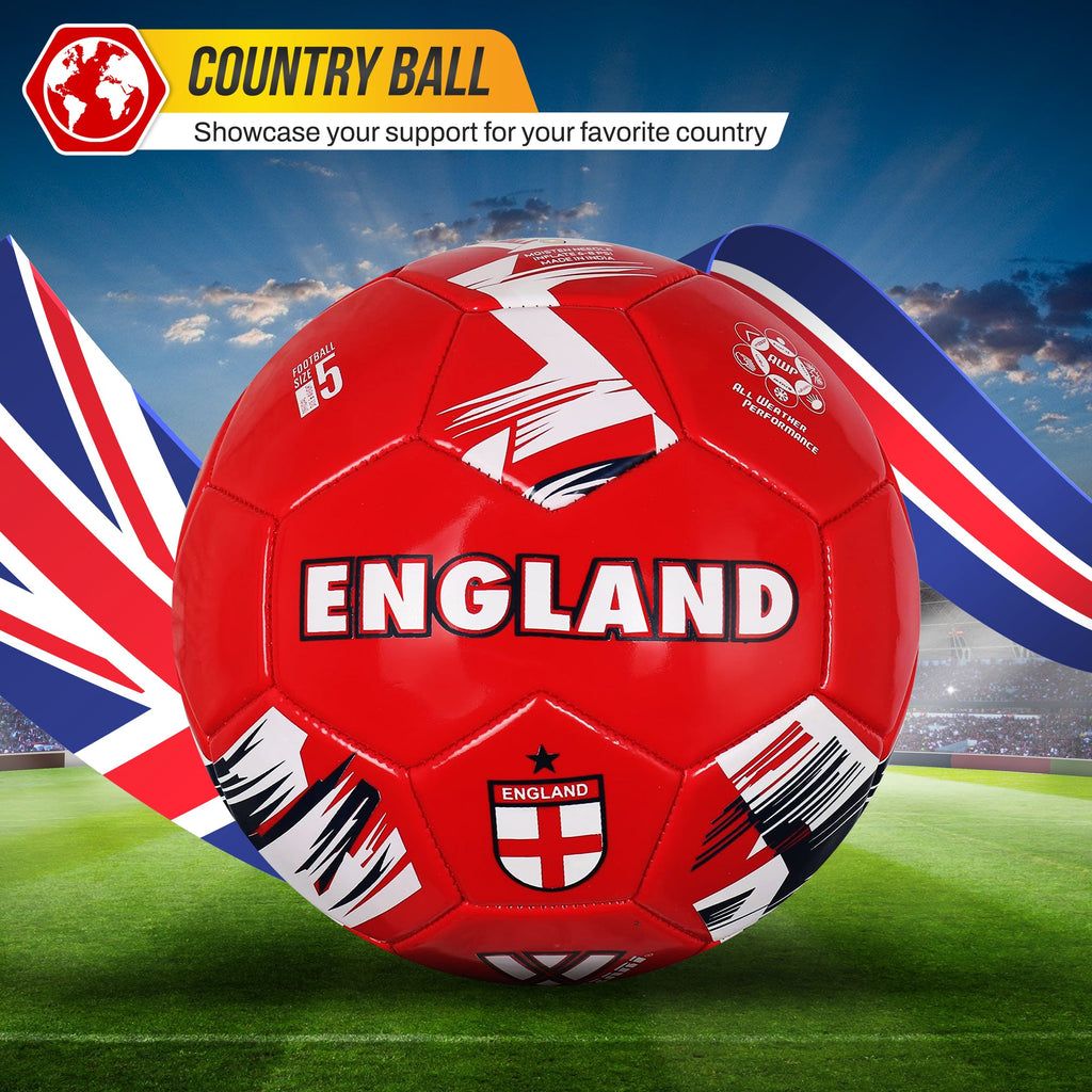 National Team Soccer Balls-England Red