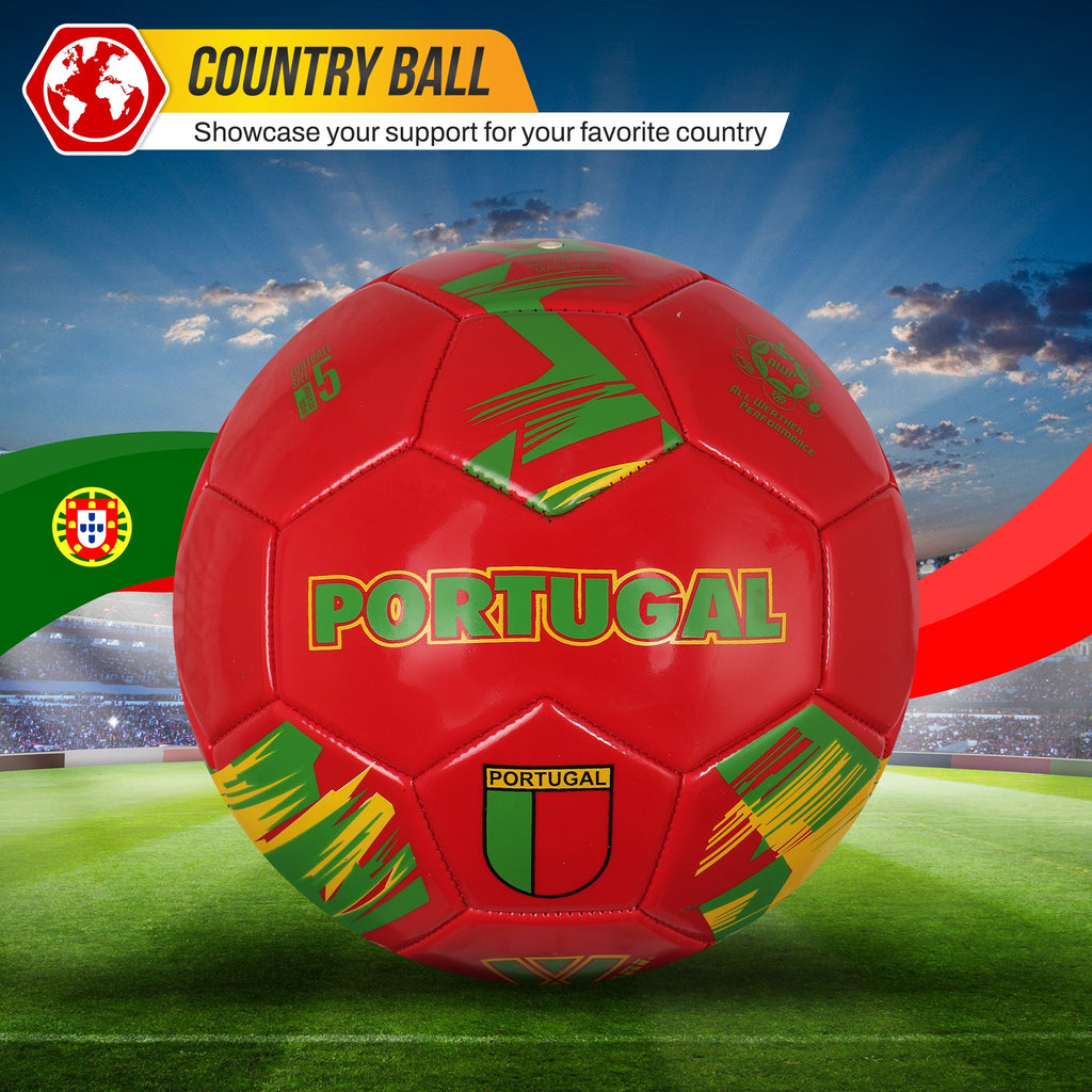 National Team Soccer Balls-Portugal Red