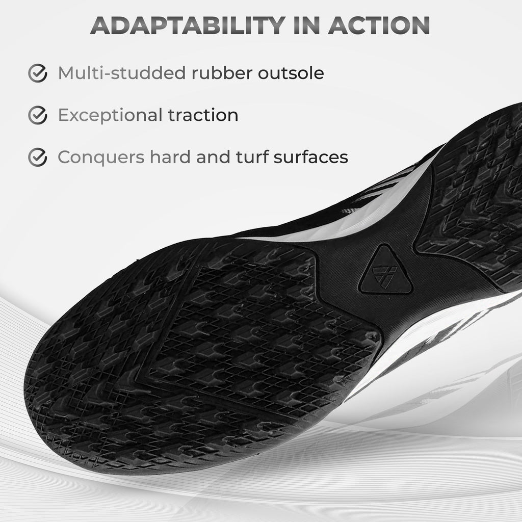 Valencia Turf Soccer Shoes - Black/White
