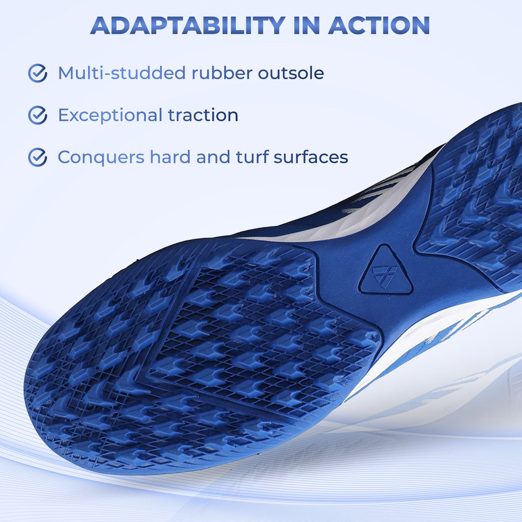 Valencia Turf Soccer Shoes - Royal/White