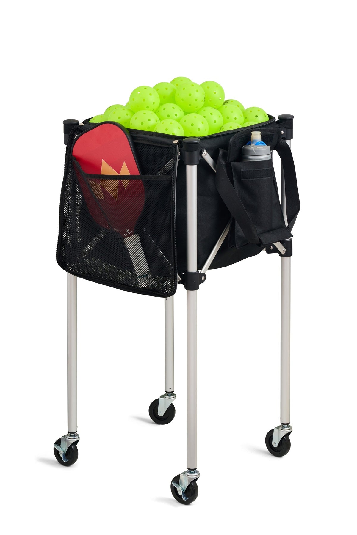 Ball Tote - Black Replacement Bag for Tennis and Pickleball Pro Teaching Cart