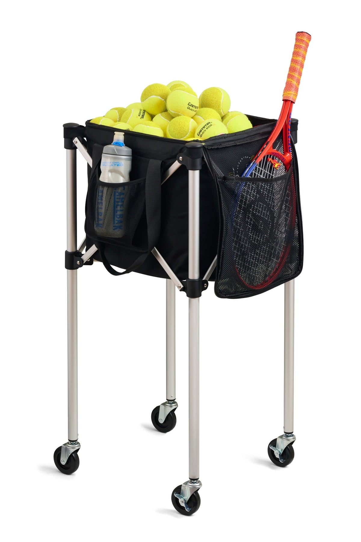 Ball Tote - Black Replacement Bag for Tennis and Pickleball Pro Teaching Cart