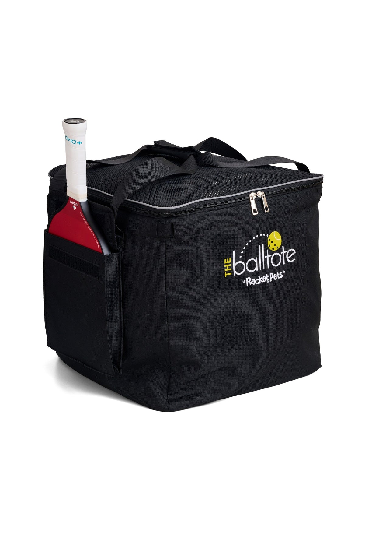 Ball Tote - Black Replacement Bag for Tennis and Pickleball Pro Teaching Cart