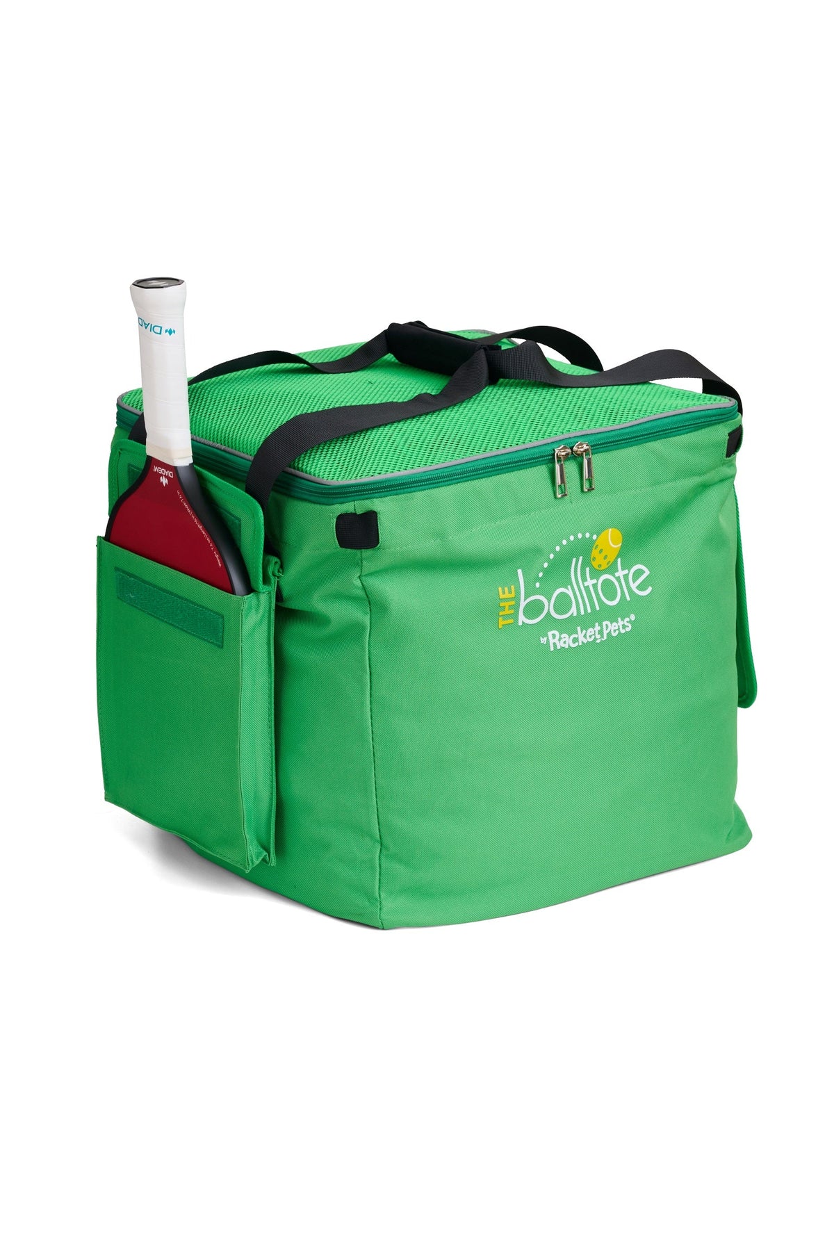 Ball Tote - Green Replacement Bag for Tennis and Pickleball Pro Teaching Cart