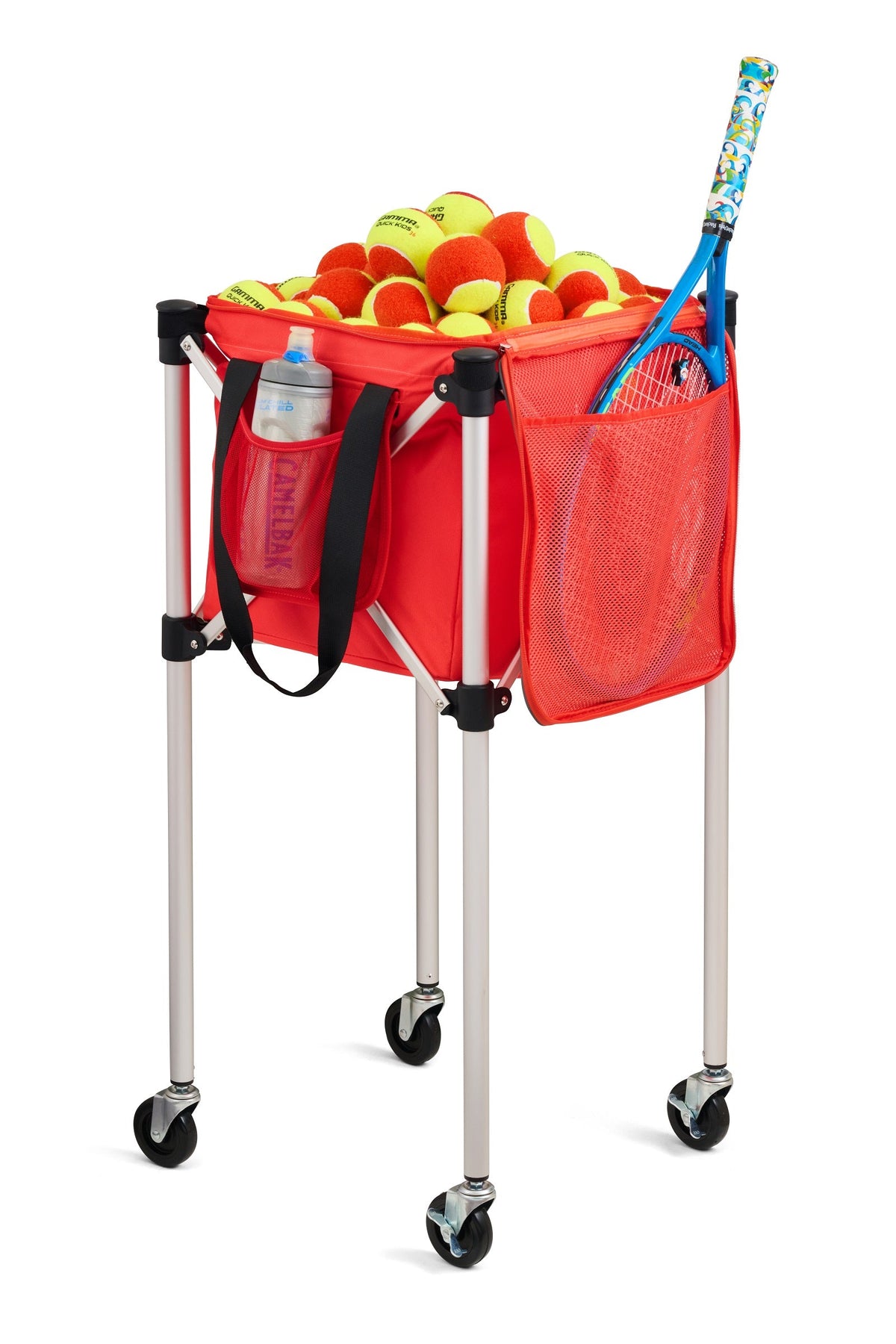 Ball Tote - Orange Replacement Bag for Tennis and Pickleball Pro Teaching Cart