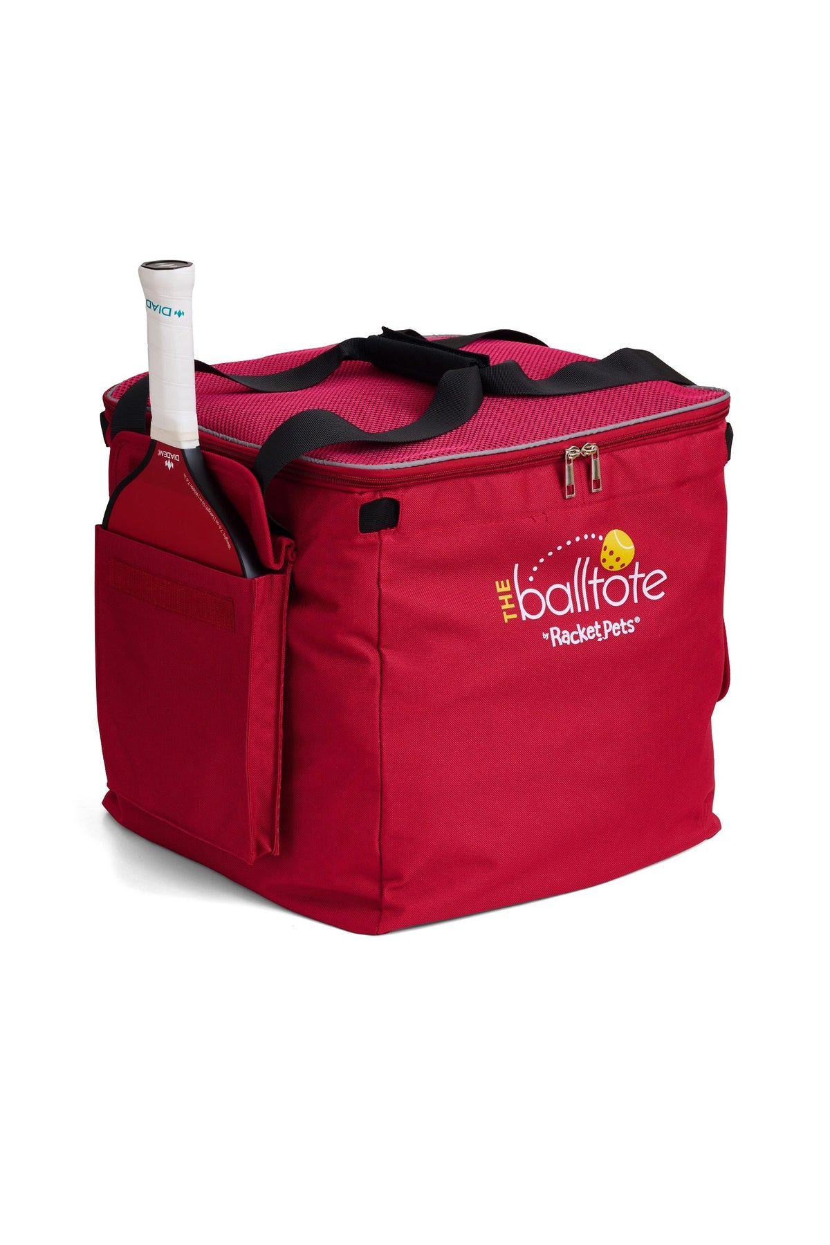 Ball Tote - Red Replacement Bag for Tennis and Pickleball Pro Teaching Cart