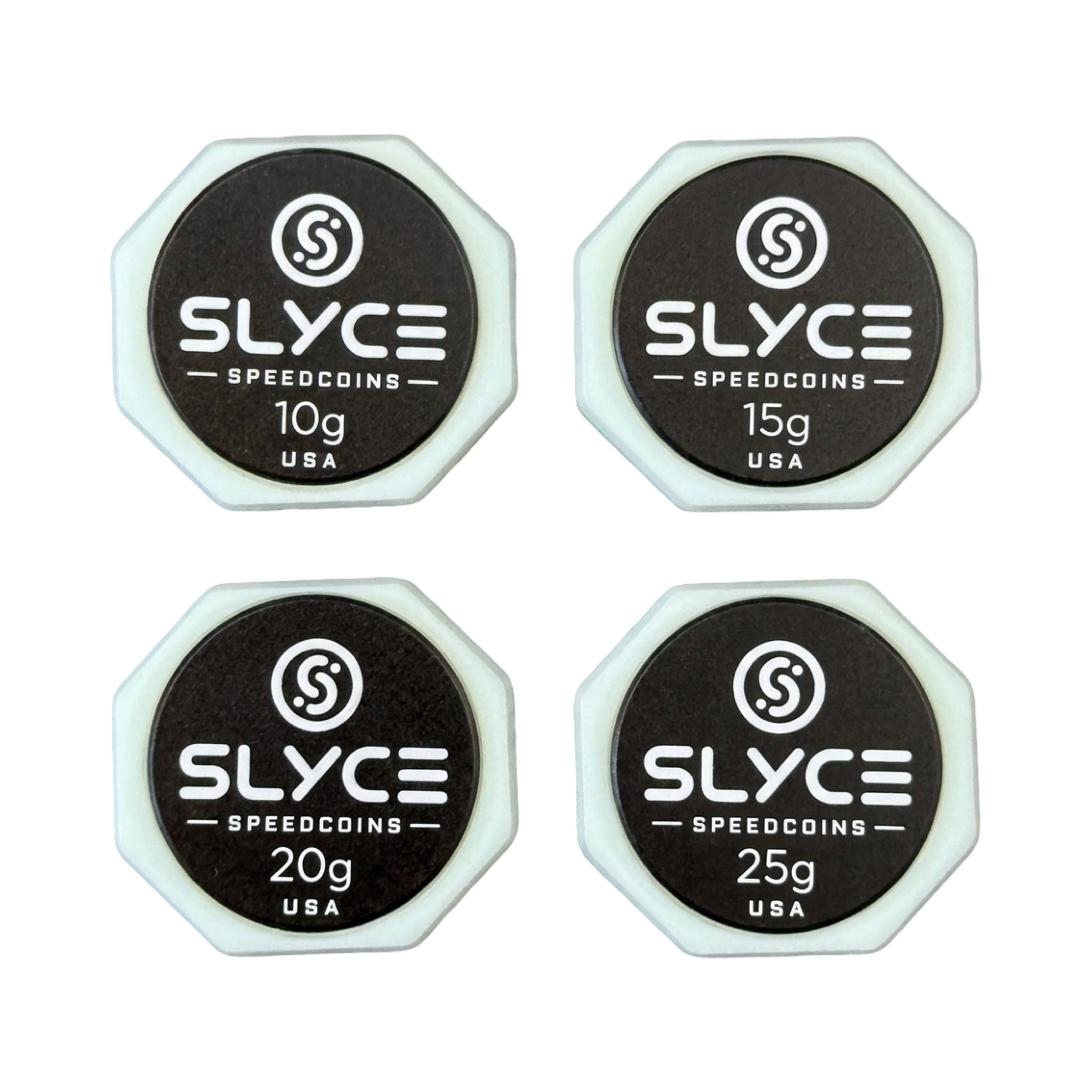 SLYCE SpeedCoins Black Edition - Pickleball Paddle Handle Weights