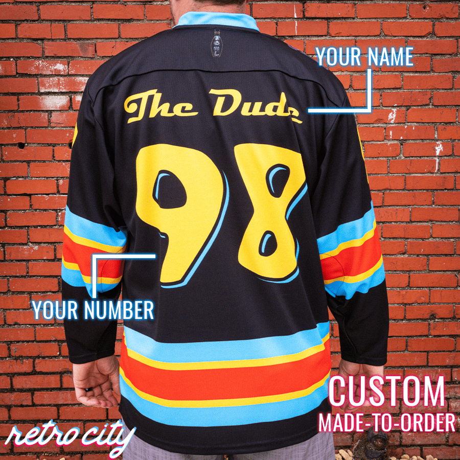 Big Lebowski 'Hollywood Star Lanes' Lace-Up Hockey Jersey Sweater