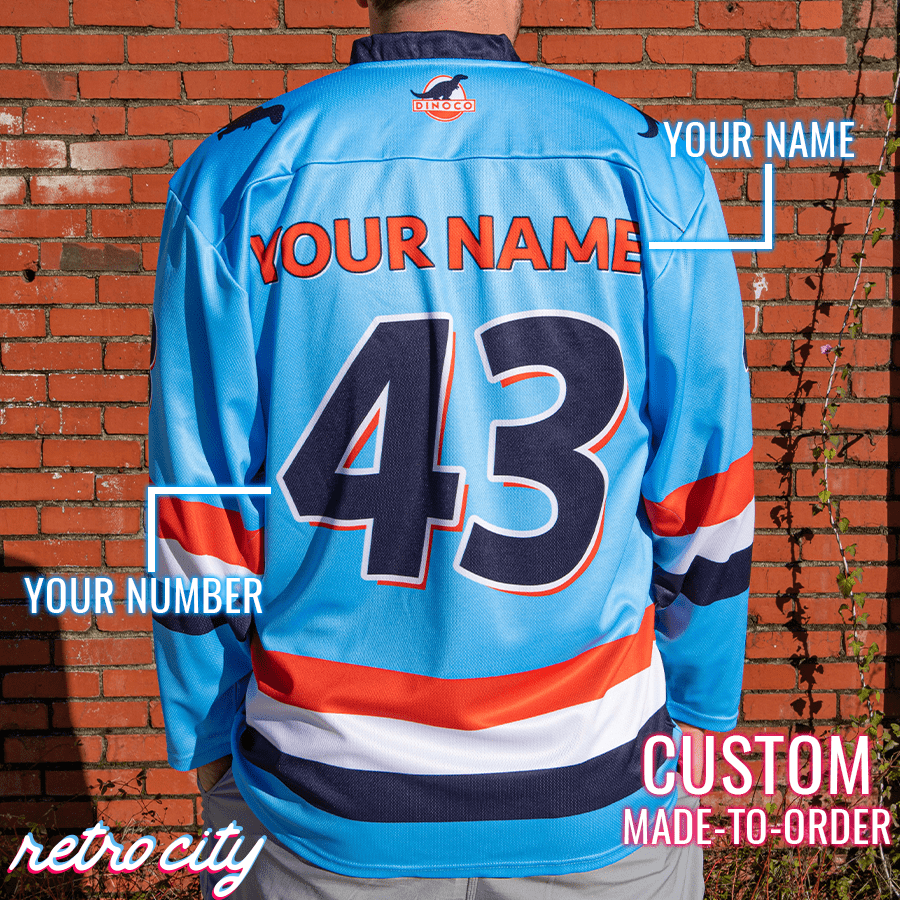 Dinoco Strip 'The King' Weathers Lace-up Hockey Jersey