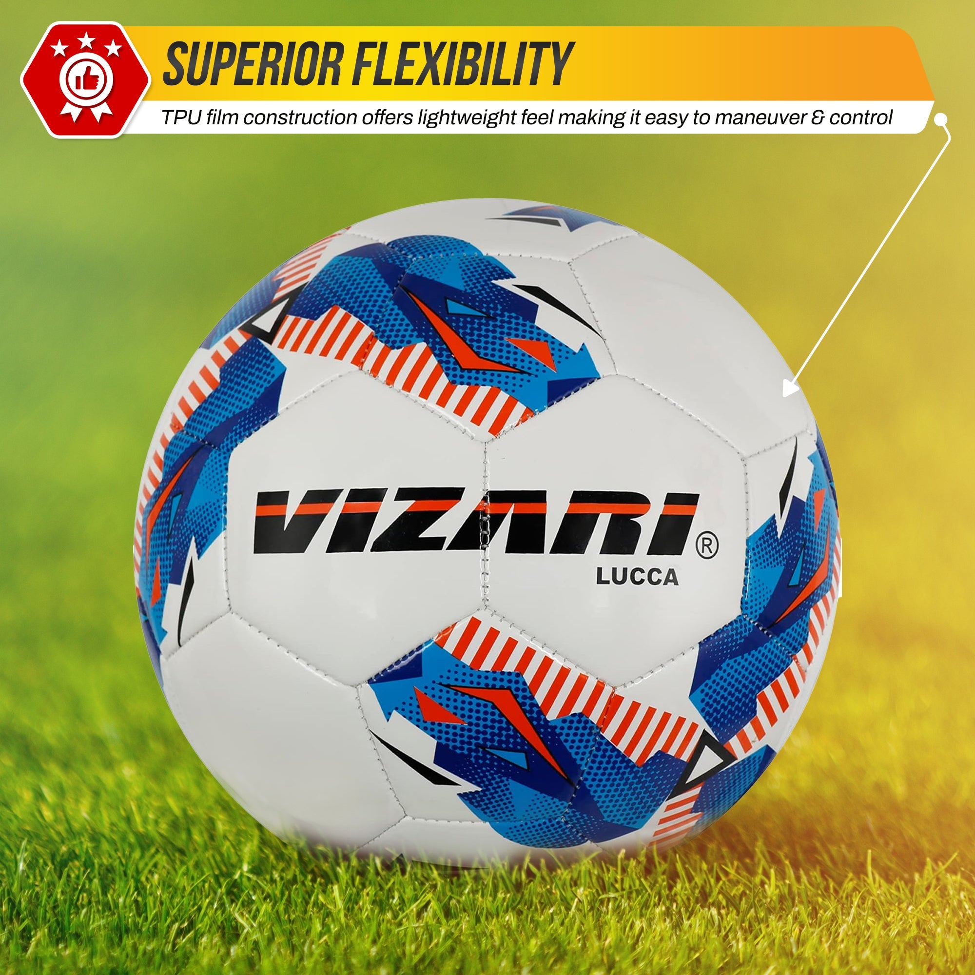 Lucca Soccer Ball-White