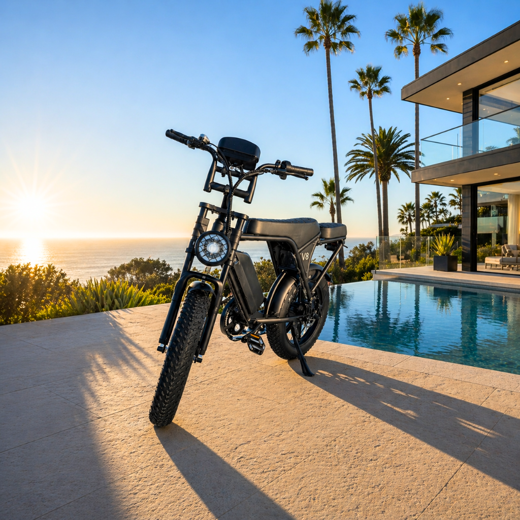 V8 Fat Tire Electric Bike