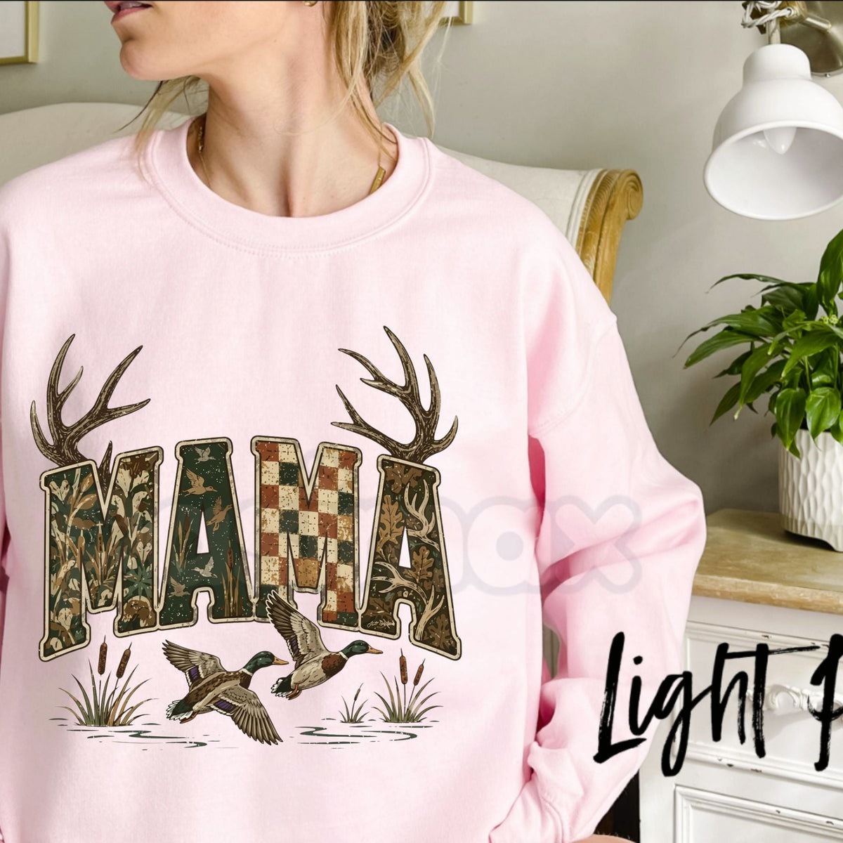 Hunting Camo Mama Sweatshirt | Country Camouflage Graphic Top