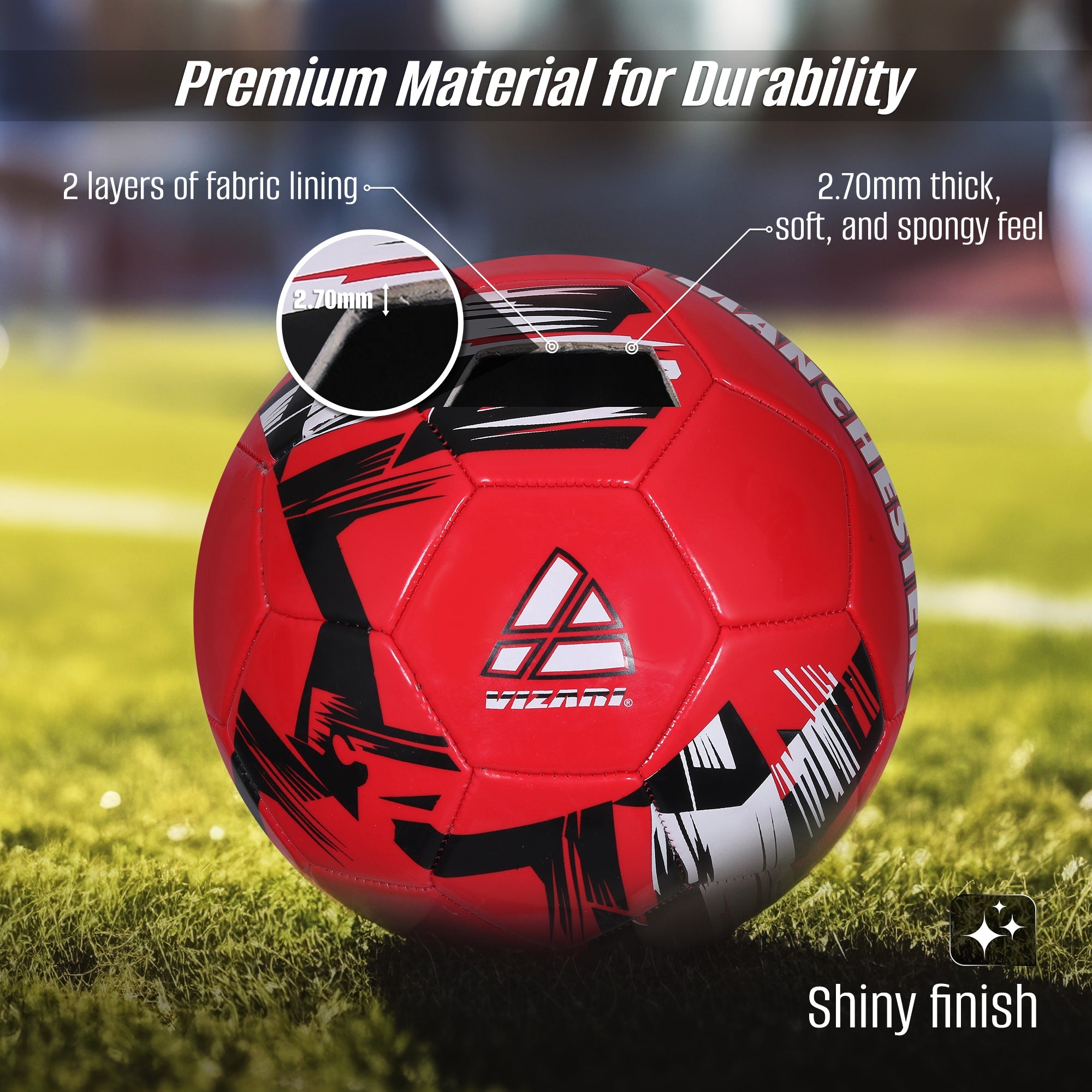 Club Team Soccer Balls - Manchester Red
