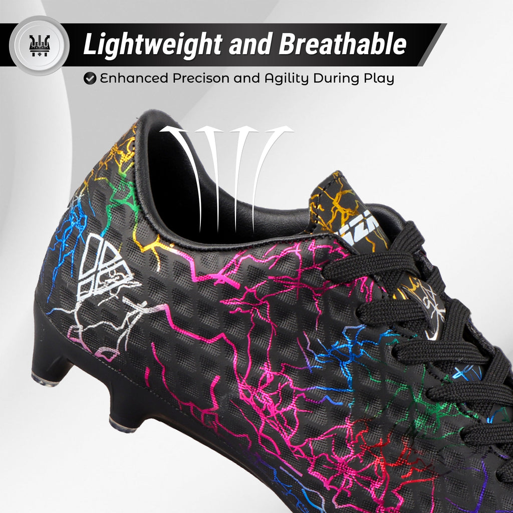 Zodiac JR. Firm Ground Soccer Shoes -Black