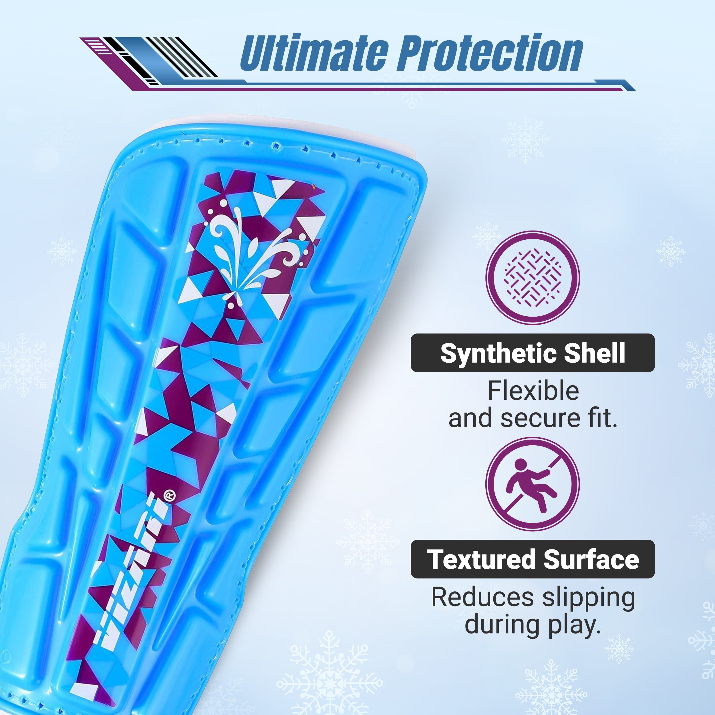 Frost Soccer Shin Guard-Blue/Maroon