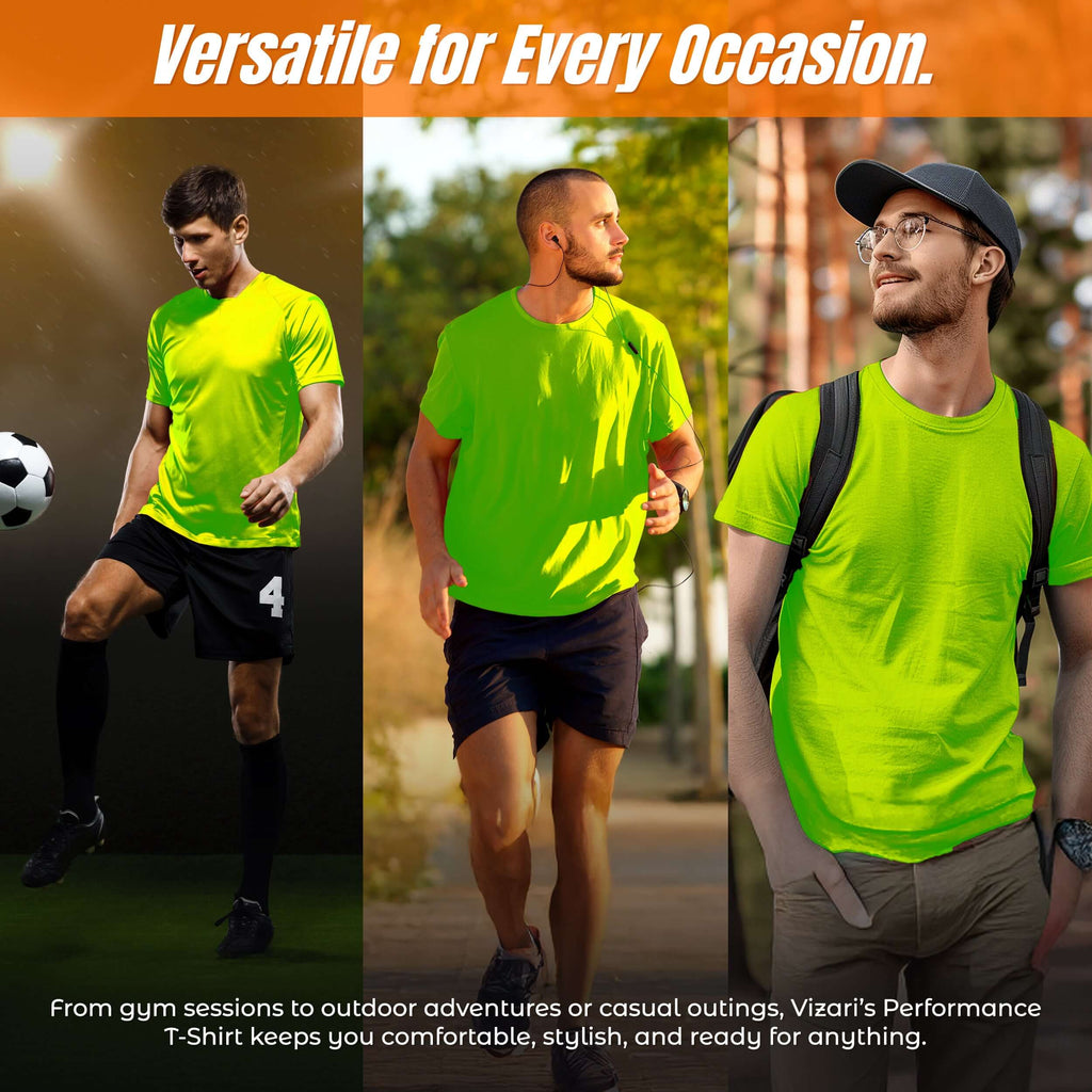 Vizari Performance T-Shirt – Neon Green