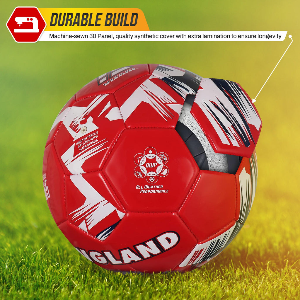 Mini National Team Soccer Balls-England Red