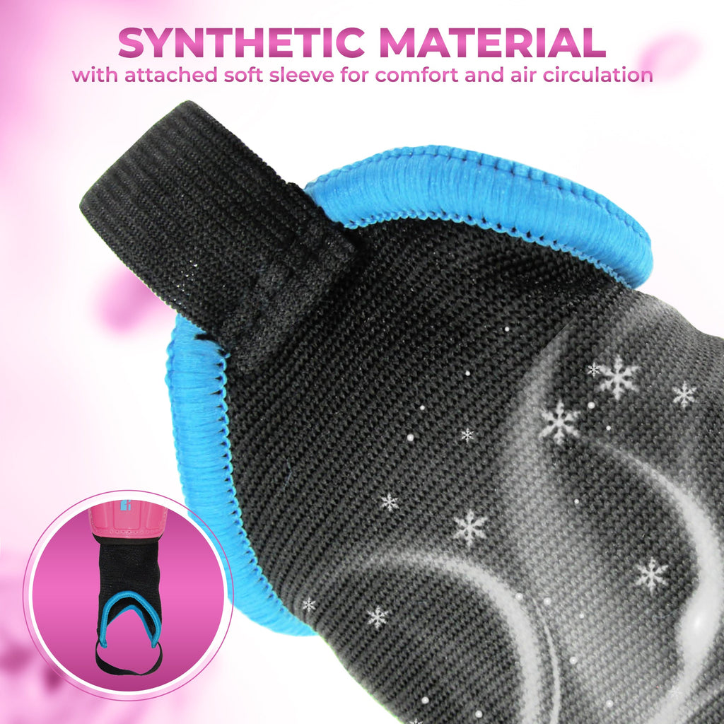 Blossom Soccer Shin Guard-Pink/Blue