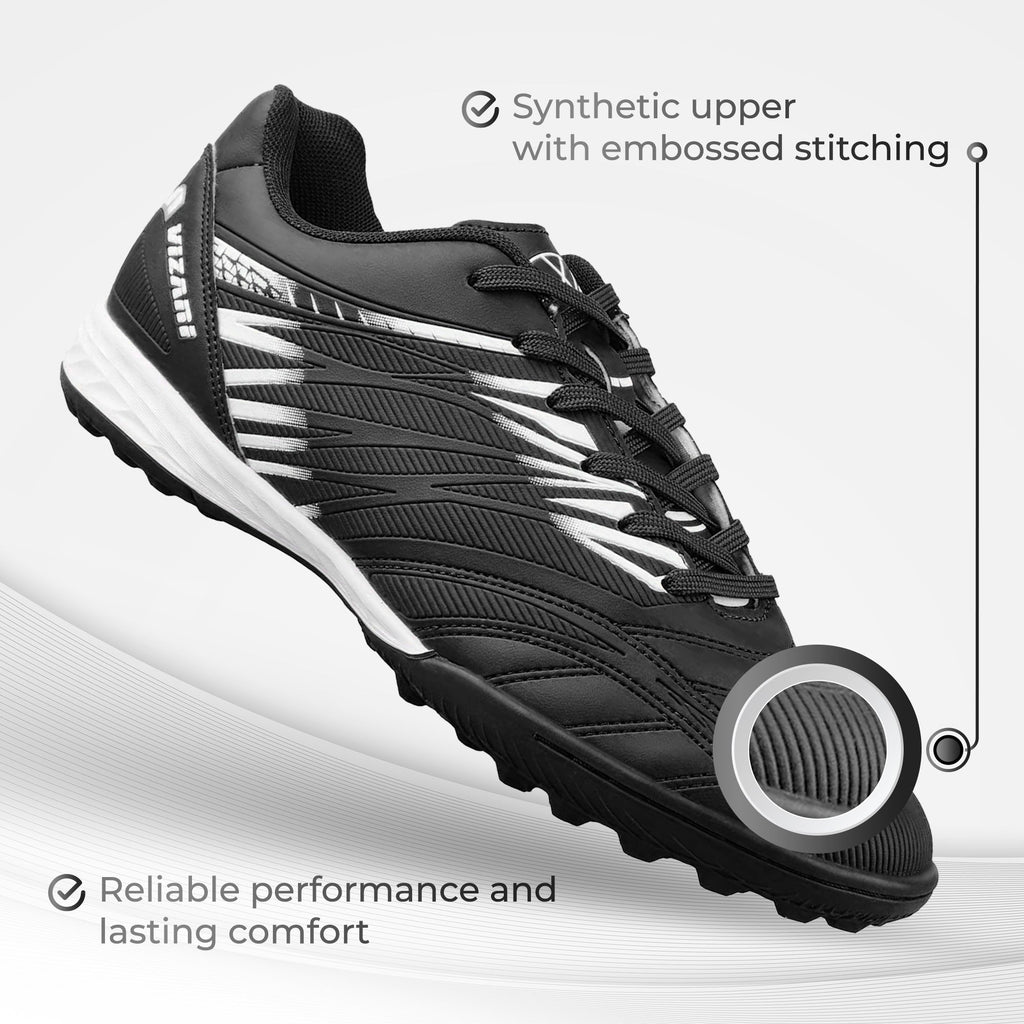 Valencia Turf Soccer Shoes - Black/White
