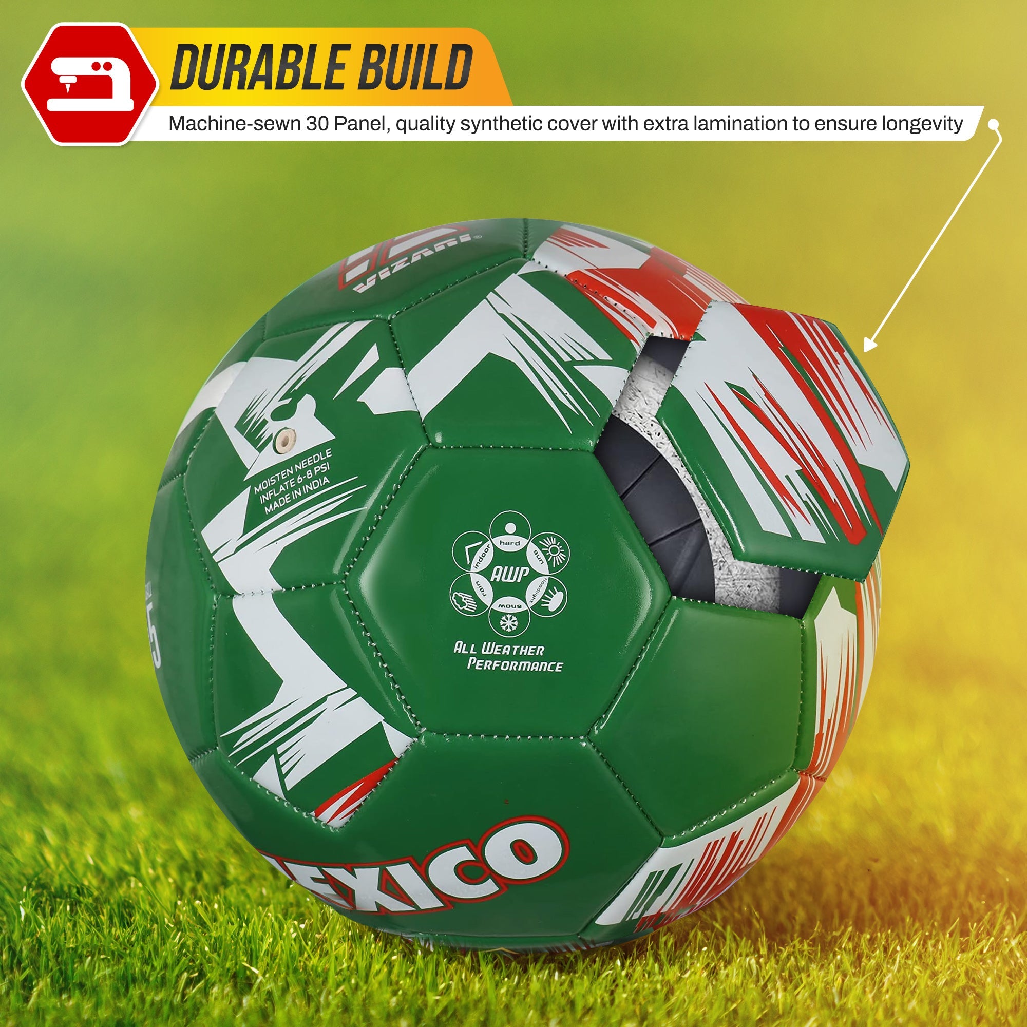 National Team Soccer Balls-Mexico Green