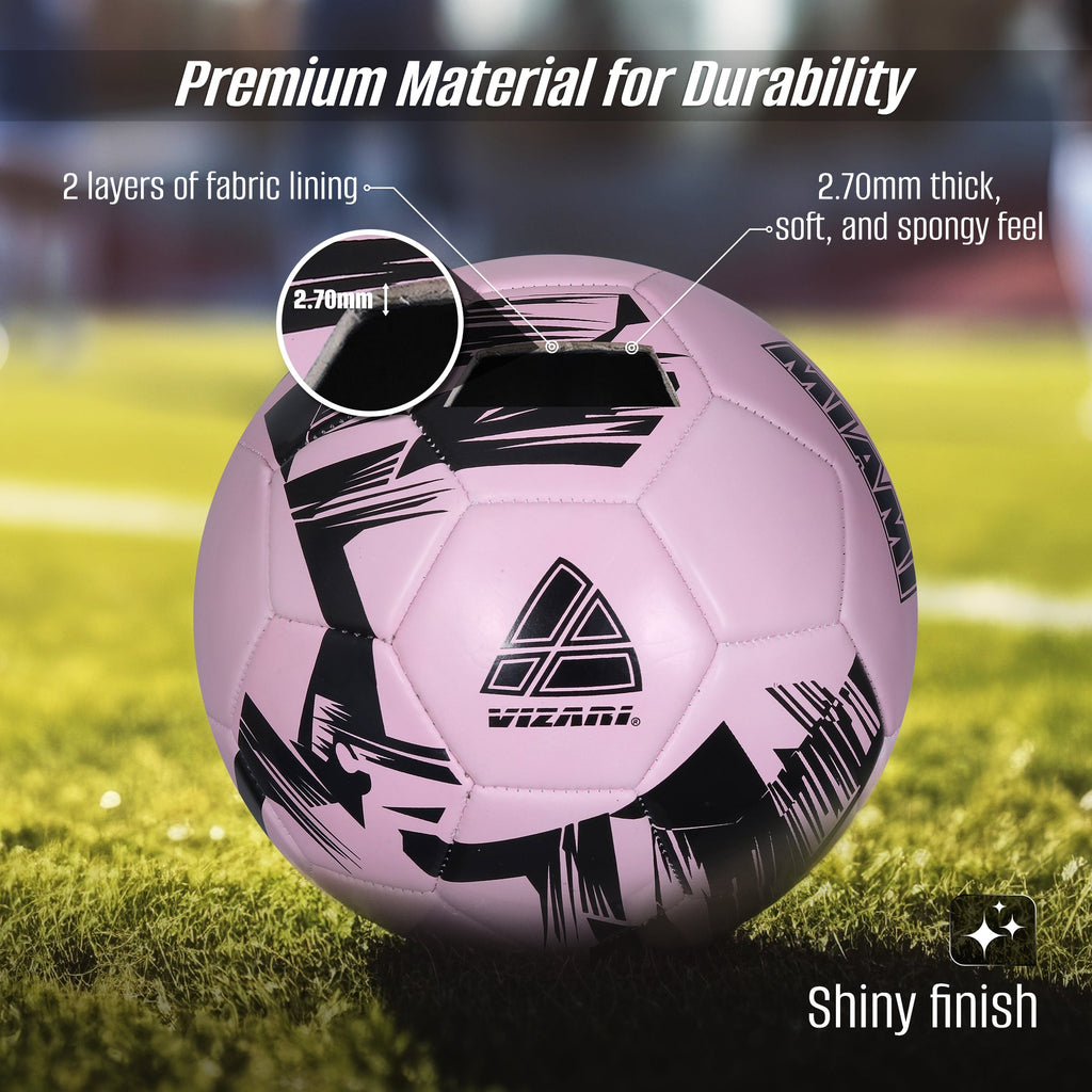 Club Team Soccer Balls - Miami Pink