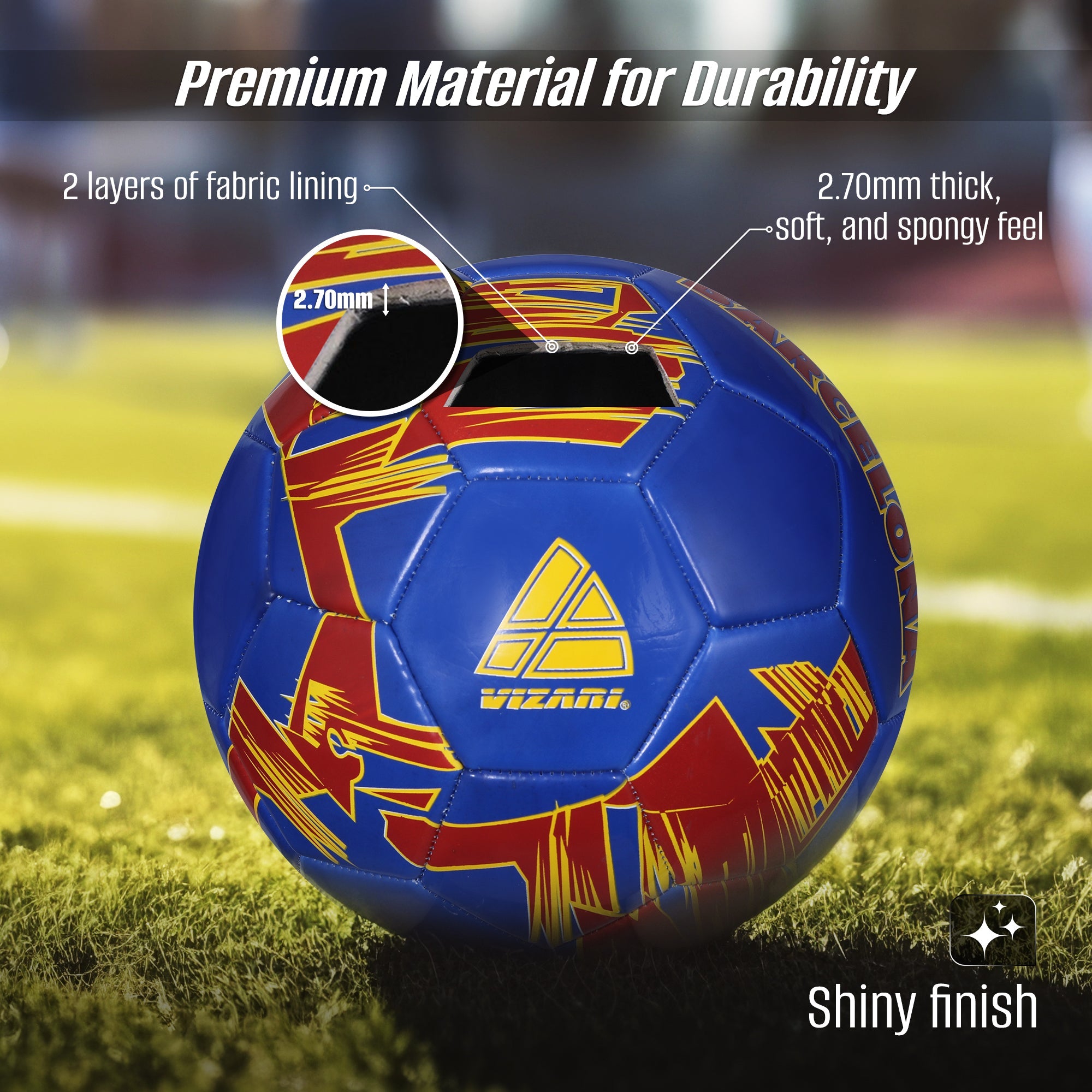 Club Team Soccer Balls - Barcelona Blue