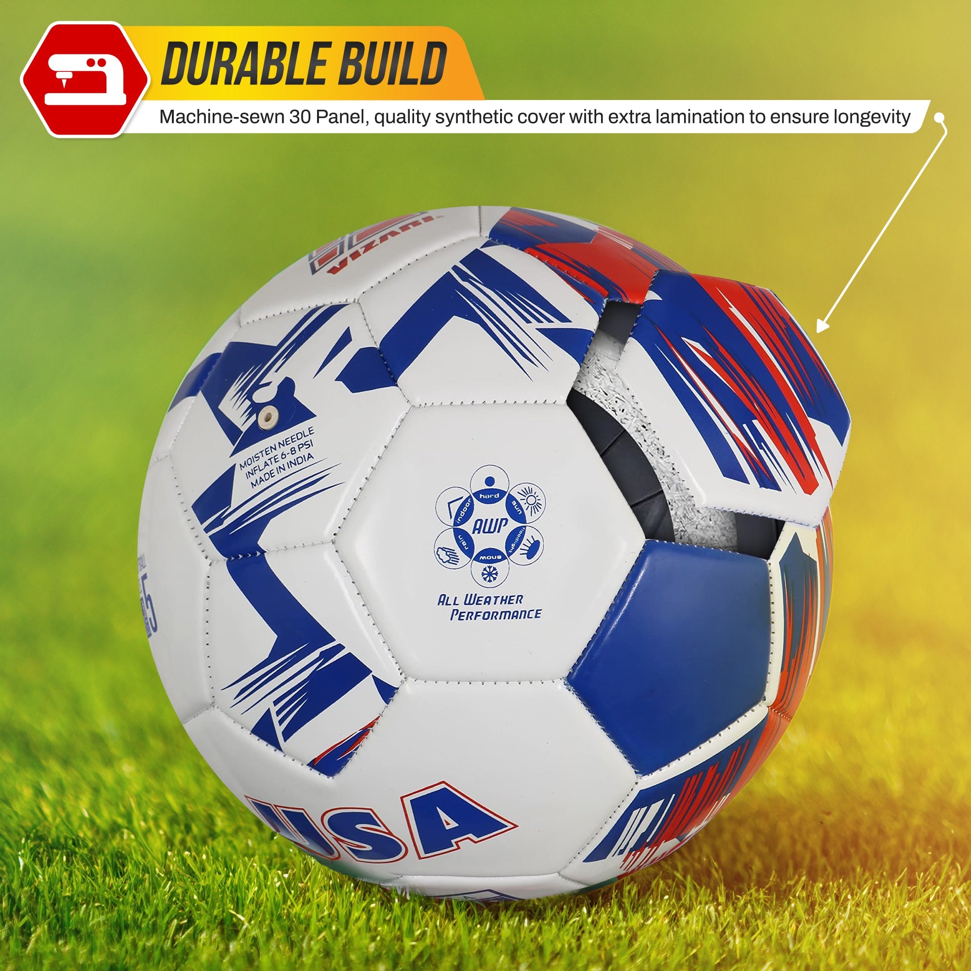 National Team Soccer Balls / Country Ball - USA White