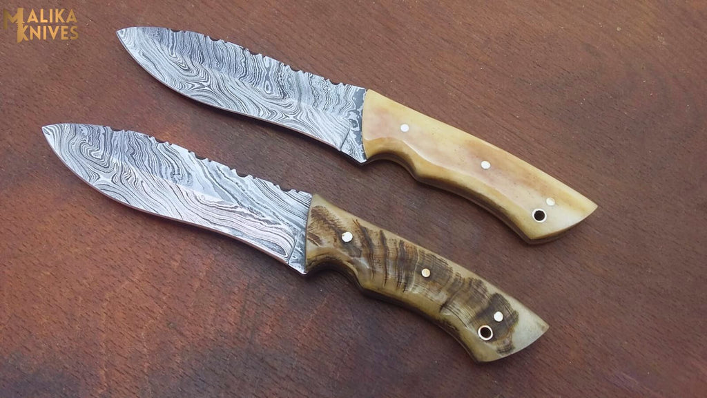 Handmade Hunting Knives Set | Camel Bone