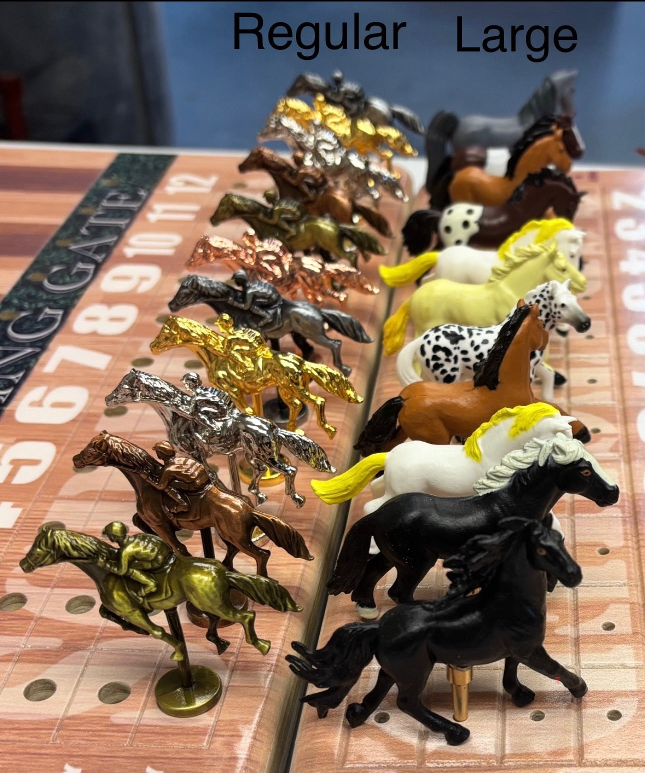 The Horse Race Party Game Striped Track Edition